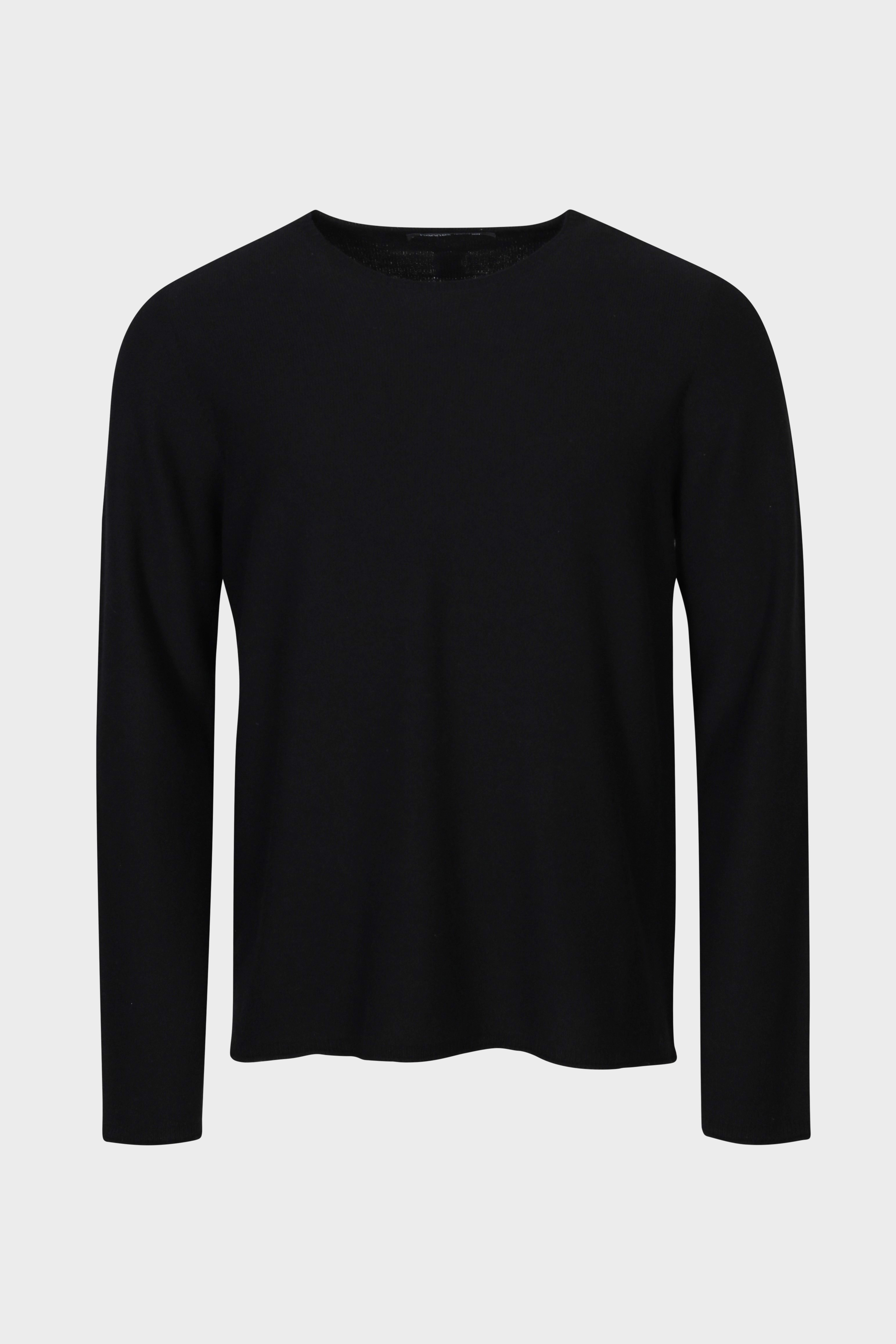 HANNES ROETHER Light Knit Pullover in Black