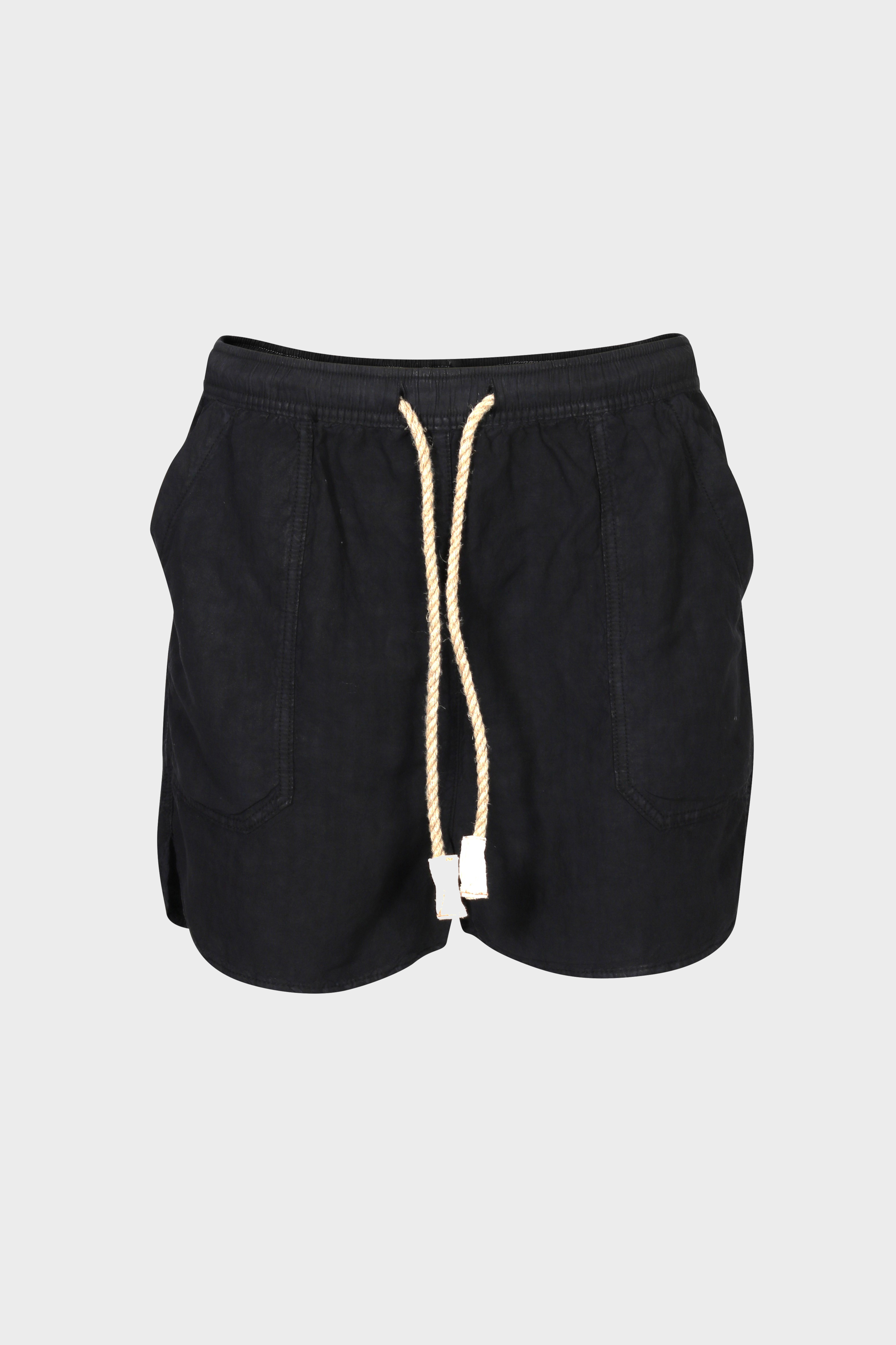 DR. COLLECTORS Weekend Silk Shorts in Black