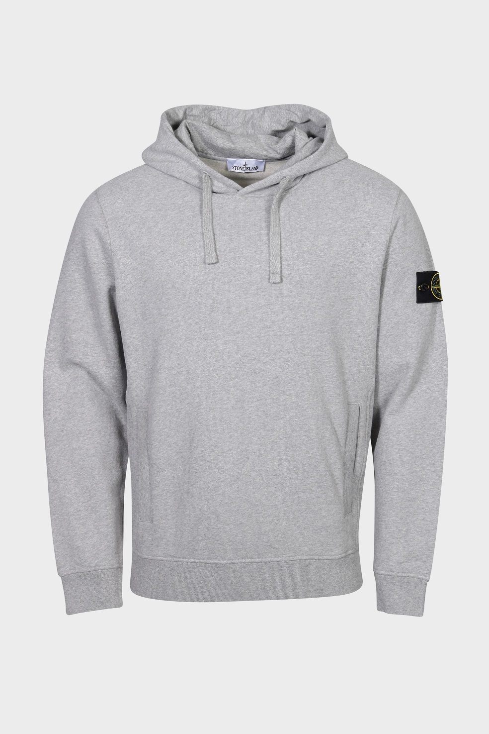 STONE ISLAND Sweat Hoodie in Heather Grey