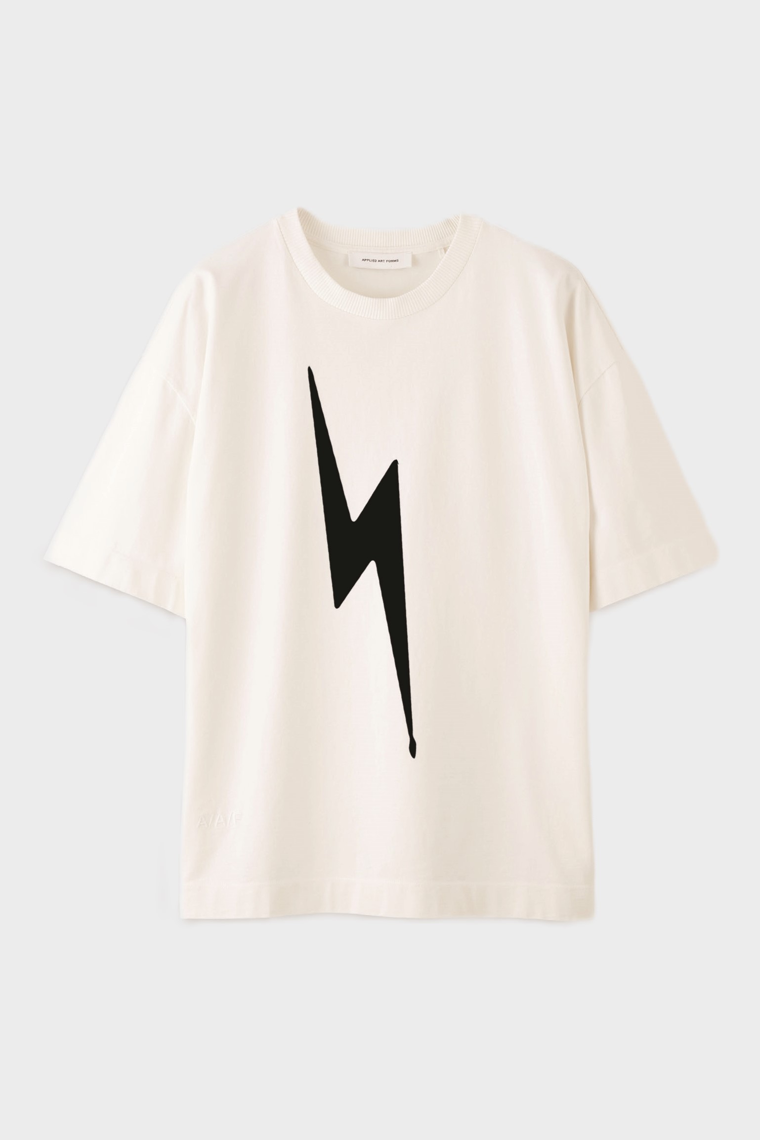 APPLIED ART FORMS Lightning Oversize T-Shirt in Light Ecru