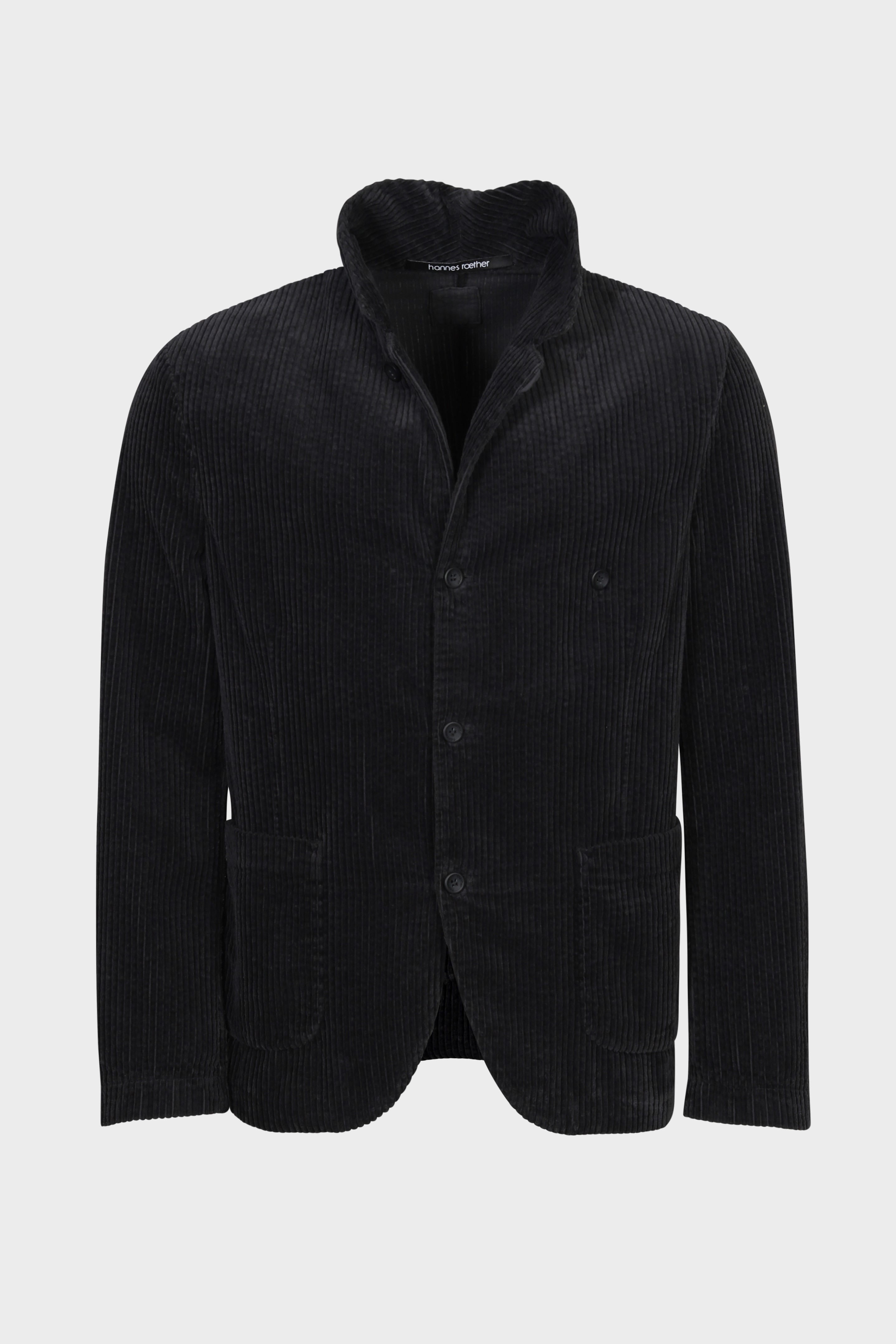 HANNES ROETHER Corduroy Jacket in Dark Grey