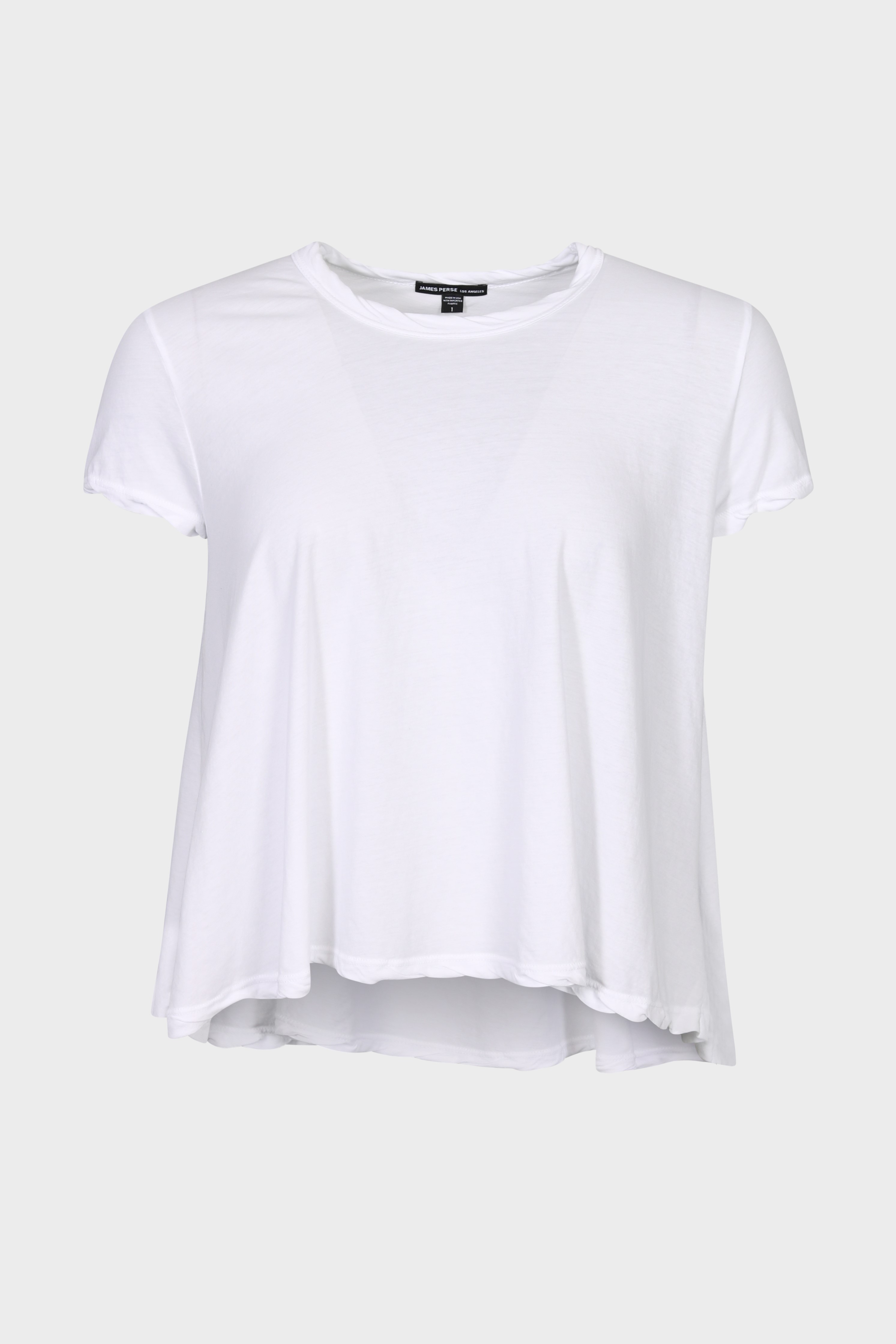 JAMES PERSE High Gauge A-Line T-Shirt in White