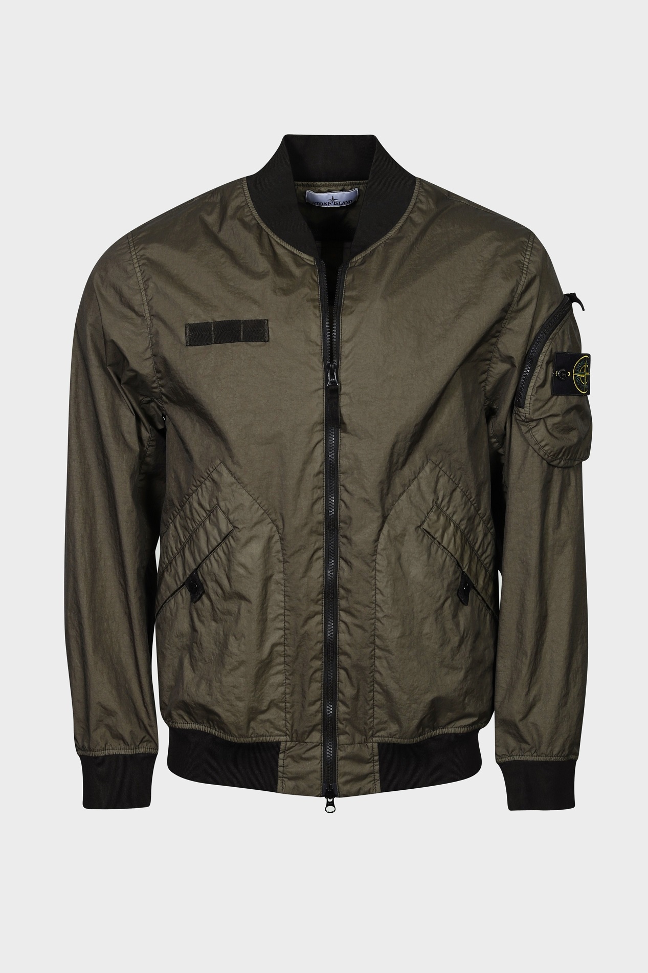 STONE ISLAND Membrana 3L TC Bomber Jacket in Khaki