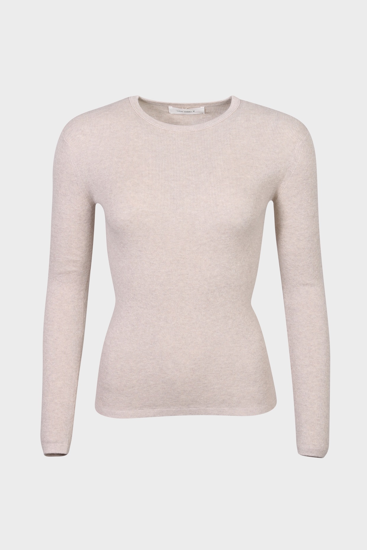 LISA YANG Vivian Cotton Cashmere Longsleeve in Sand