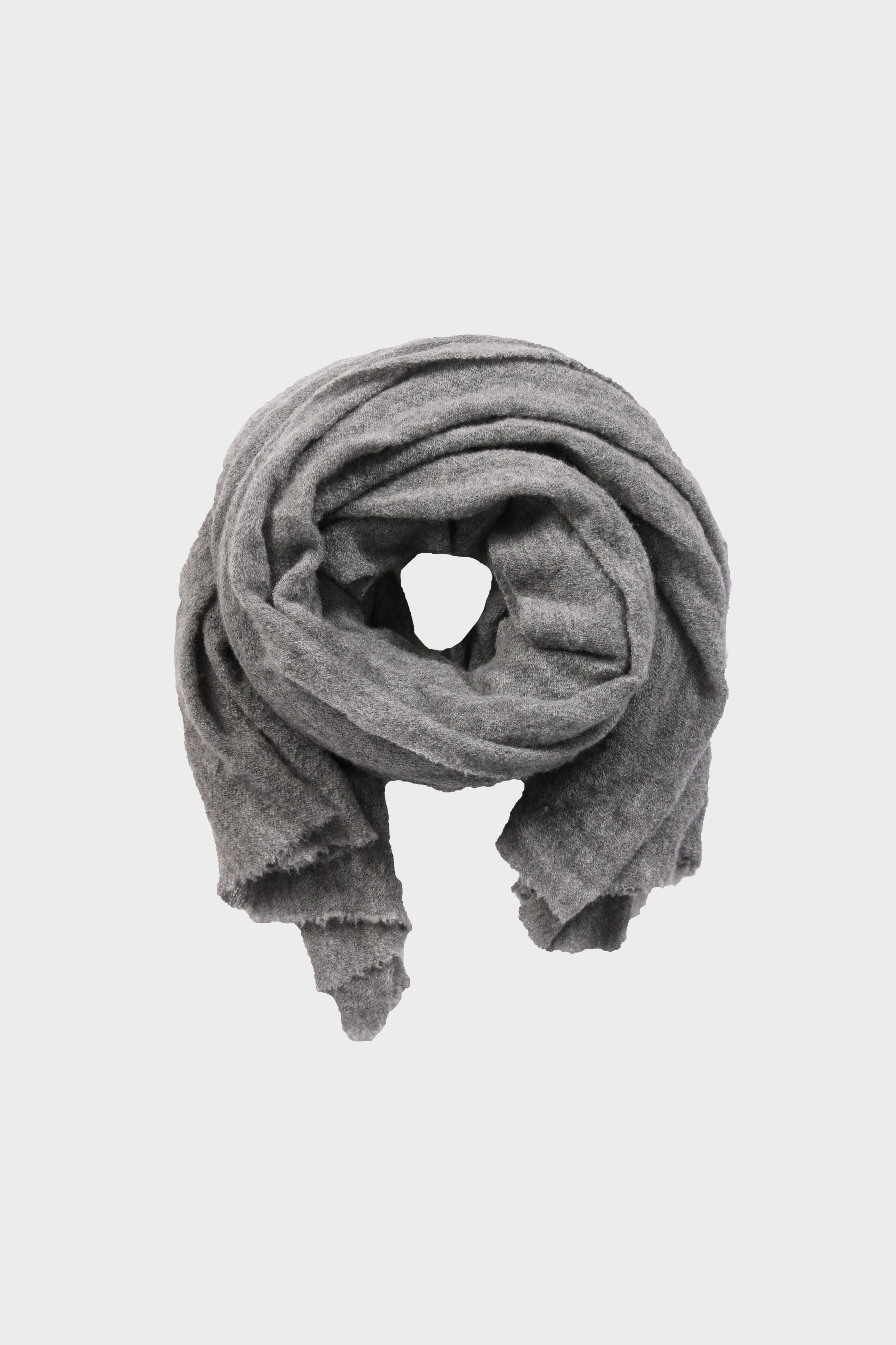 PIN1876 Cashmere Scarf Mid Grey Melange