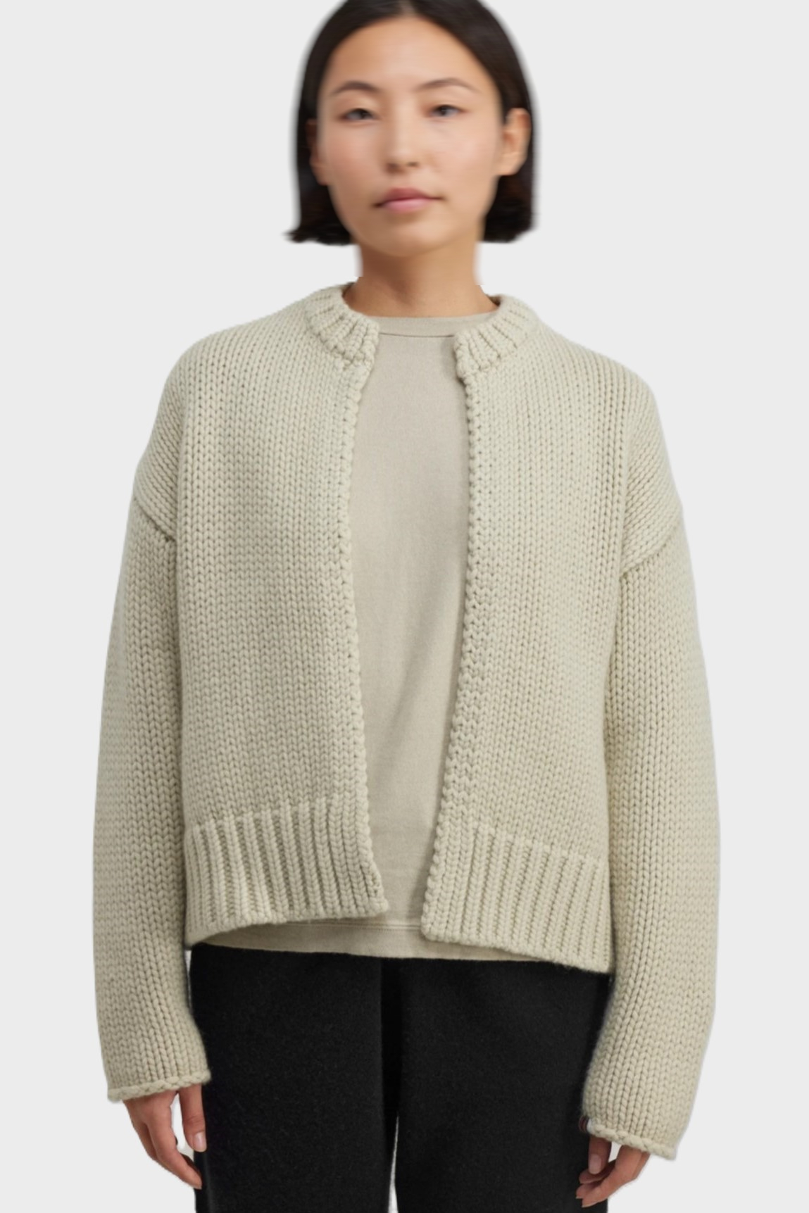 EXTREME CASHMERE Cardigan N°384 Ginza in Desert