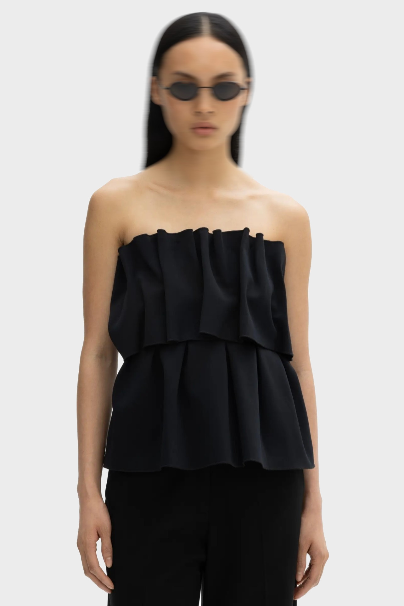 DAGMAR Sculpted Tube Top in Black