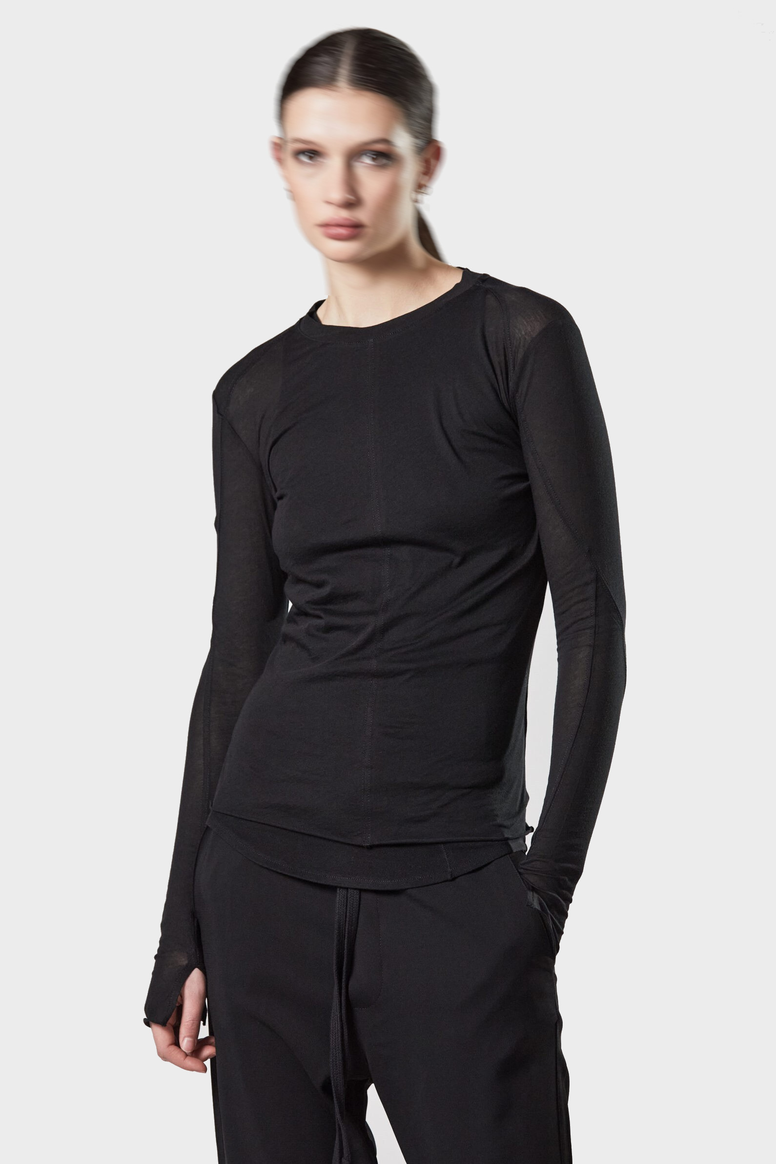 THOM KROM Longsleeve in Black