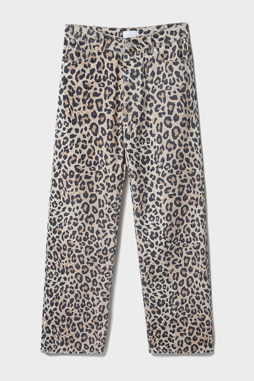 LALA BERLIN Denim Pants Pina Printed Leo