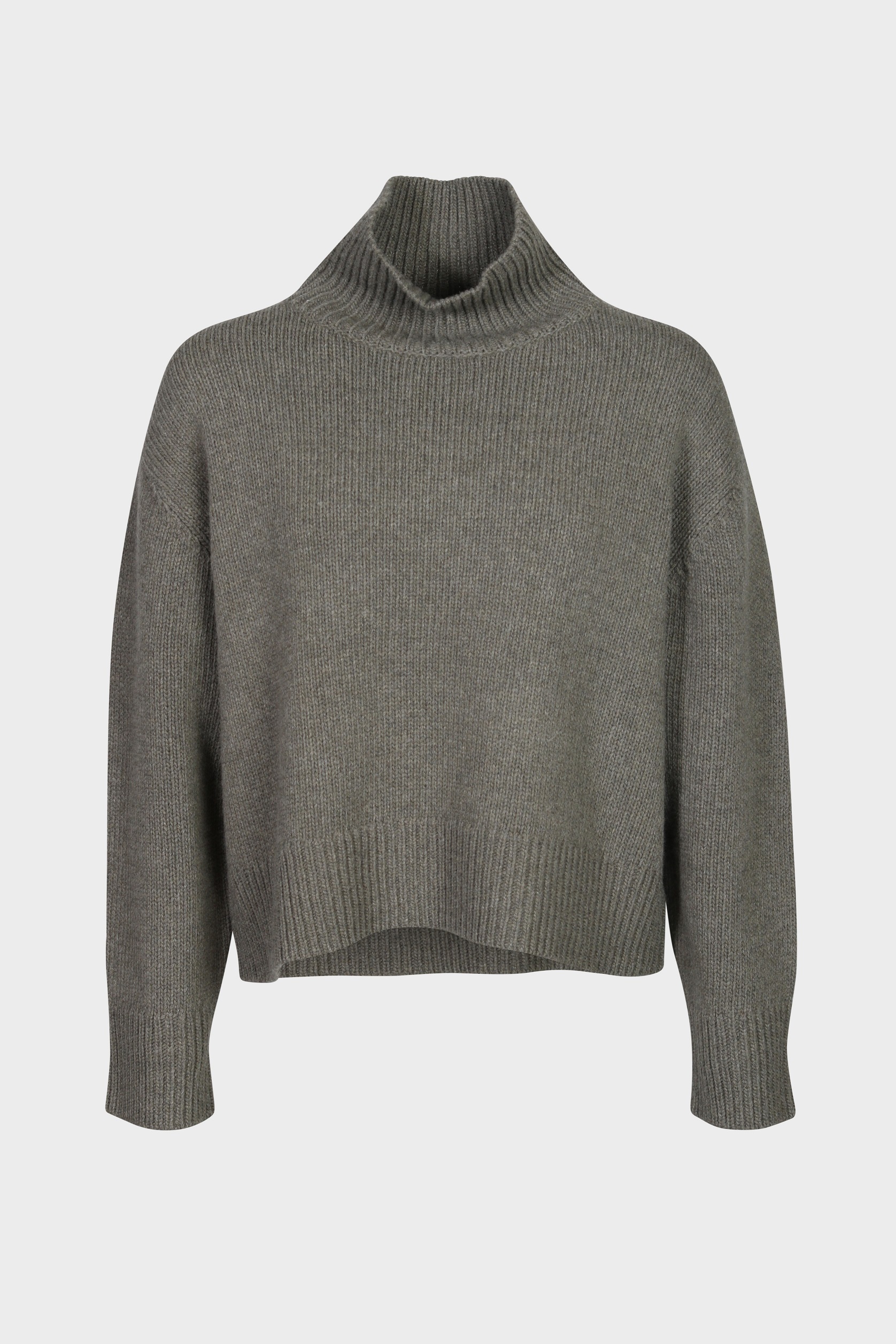 NILI LOTAN Omaira Turtleneck Knit Sweater in Army Green