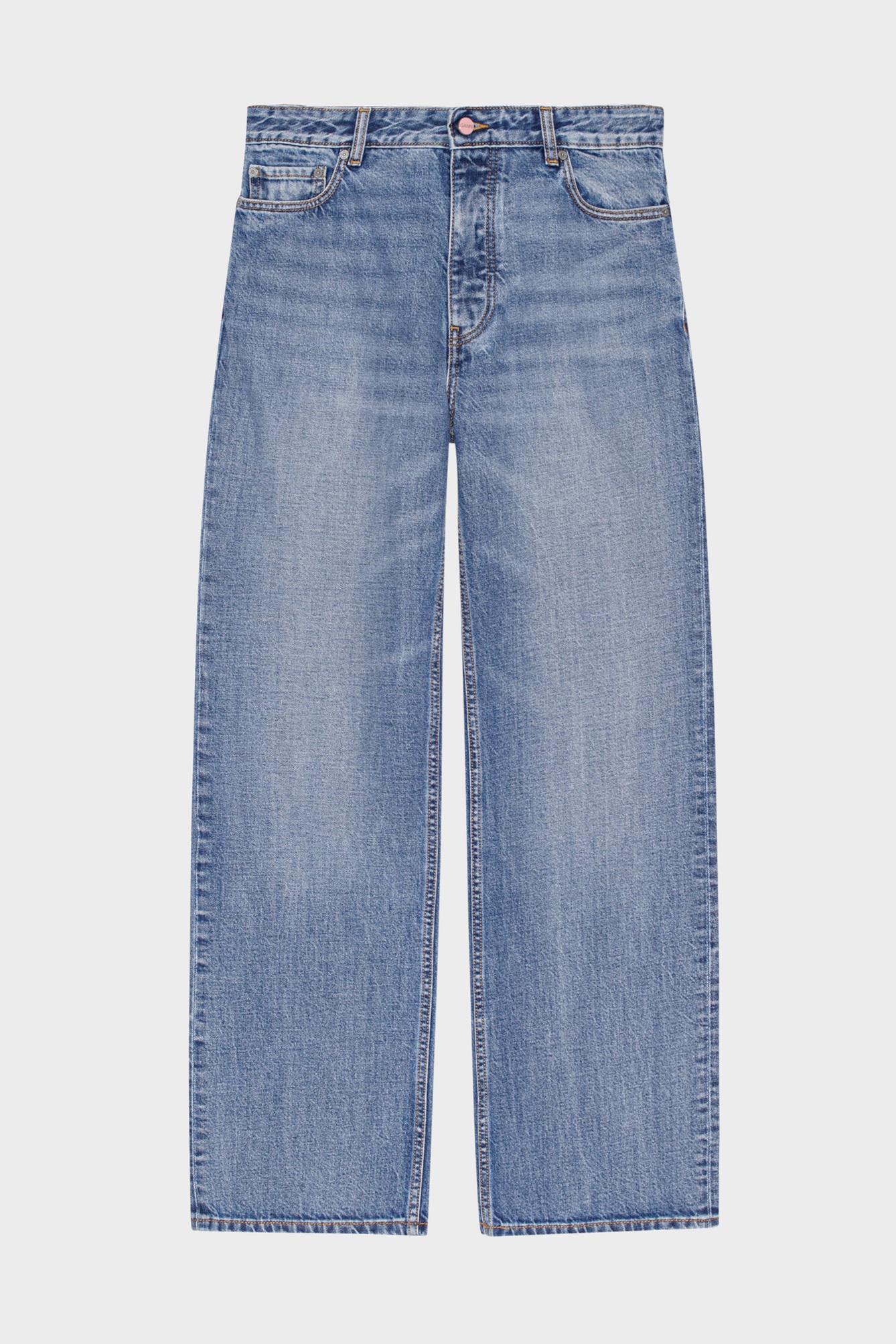 GANNI Izey Jeans in Mid Blue Vintage