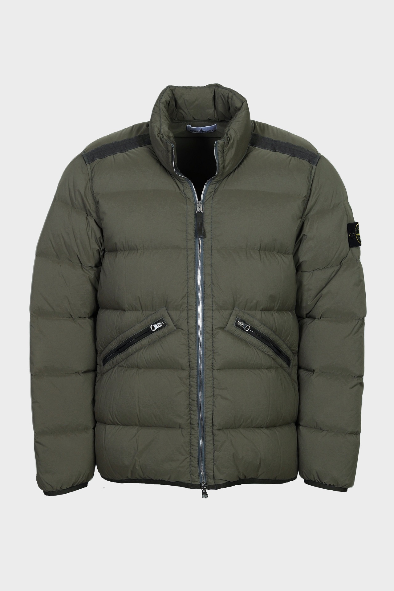 STONE ISLAND Seamless Tunnel Nylon Down Jacket in Olive