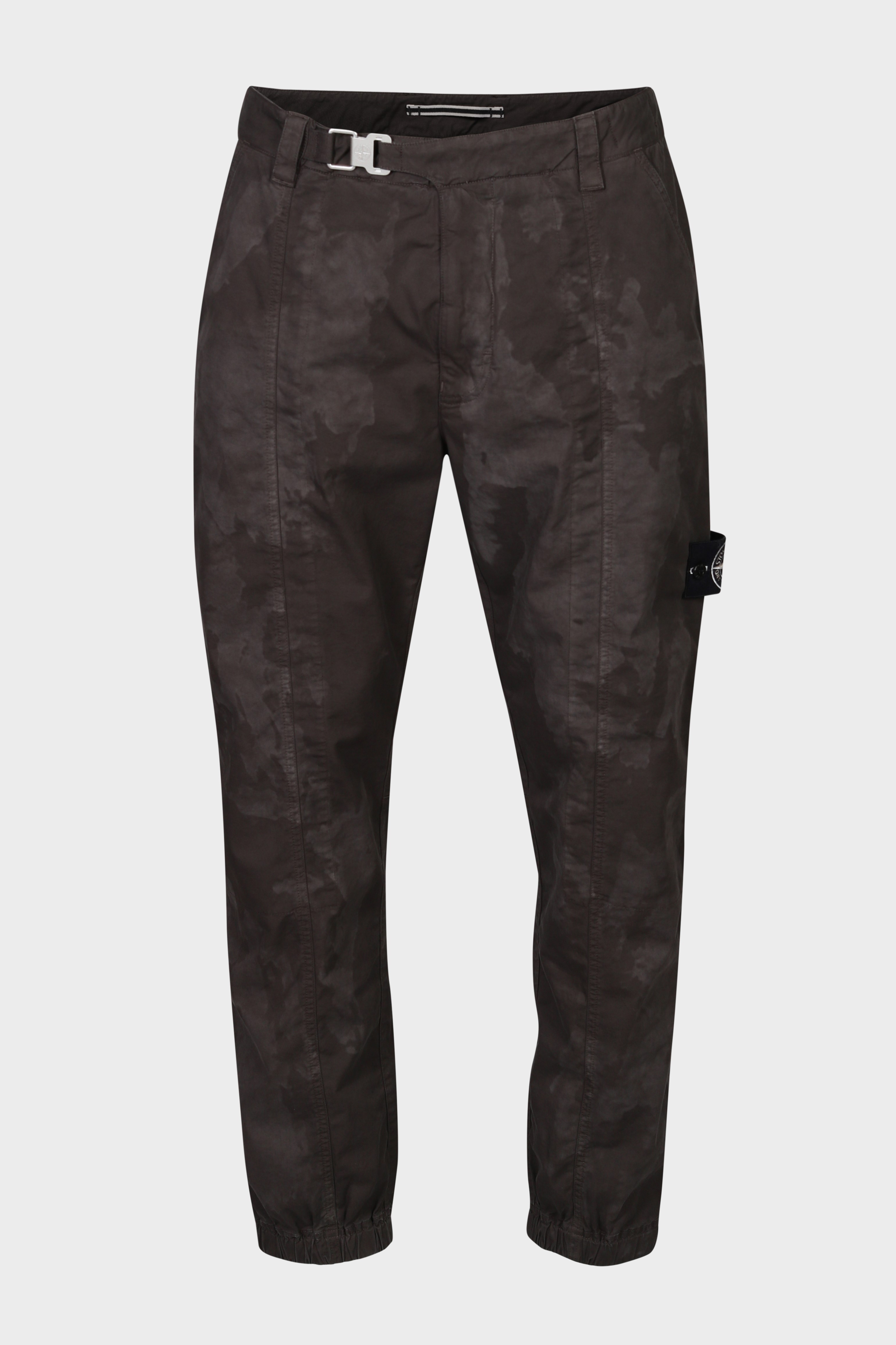 STONE ISLAND Loose Fit Pant in Khaki/Dark Grey Camouflage