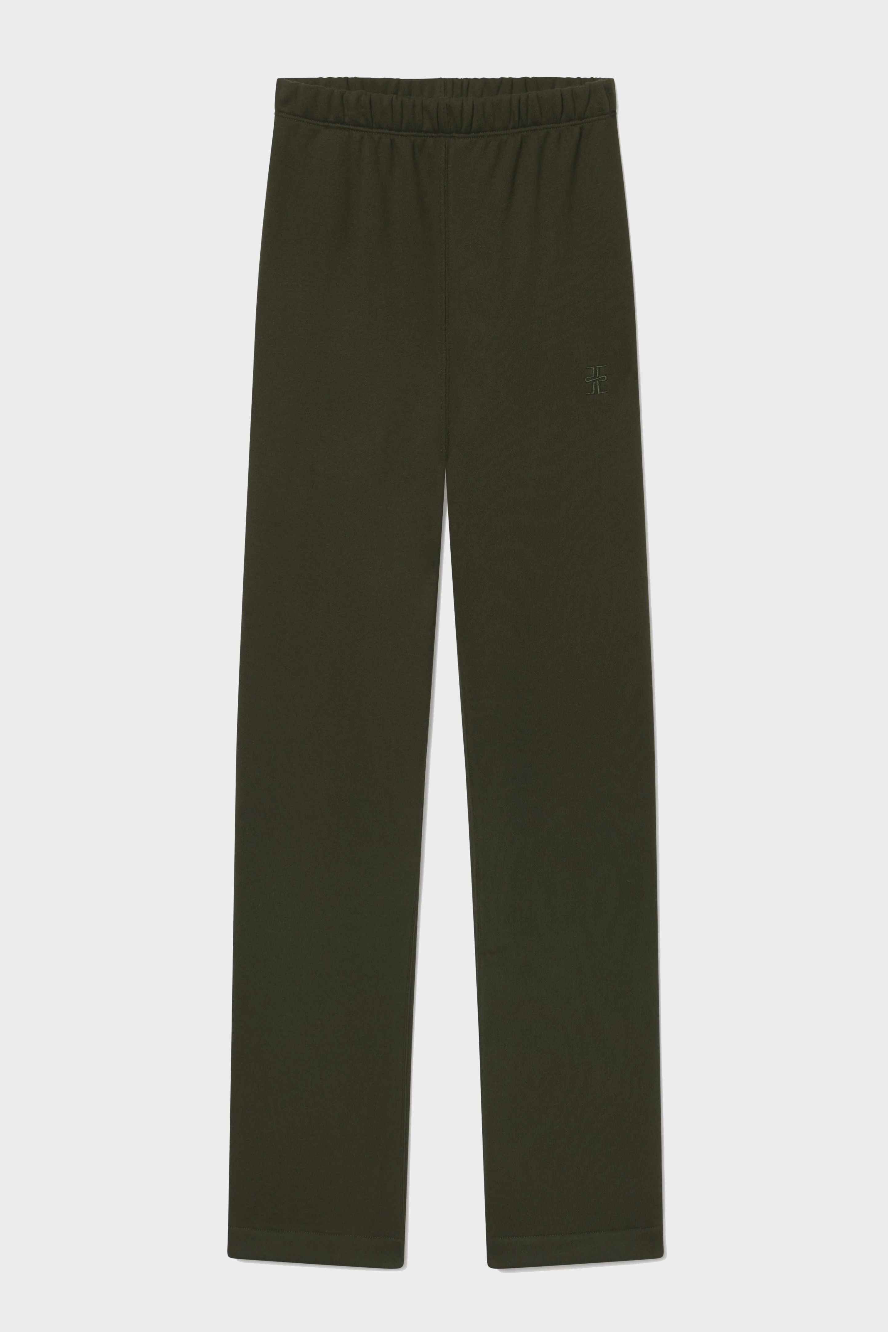 ÉTERNE Straight Leg Sweatpant in Moss