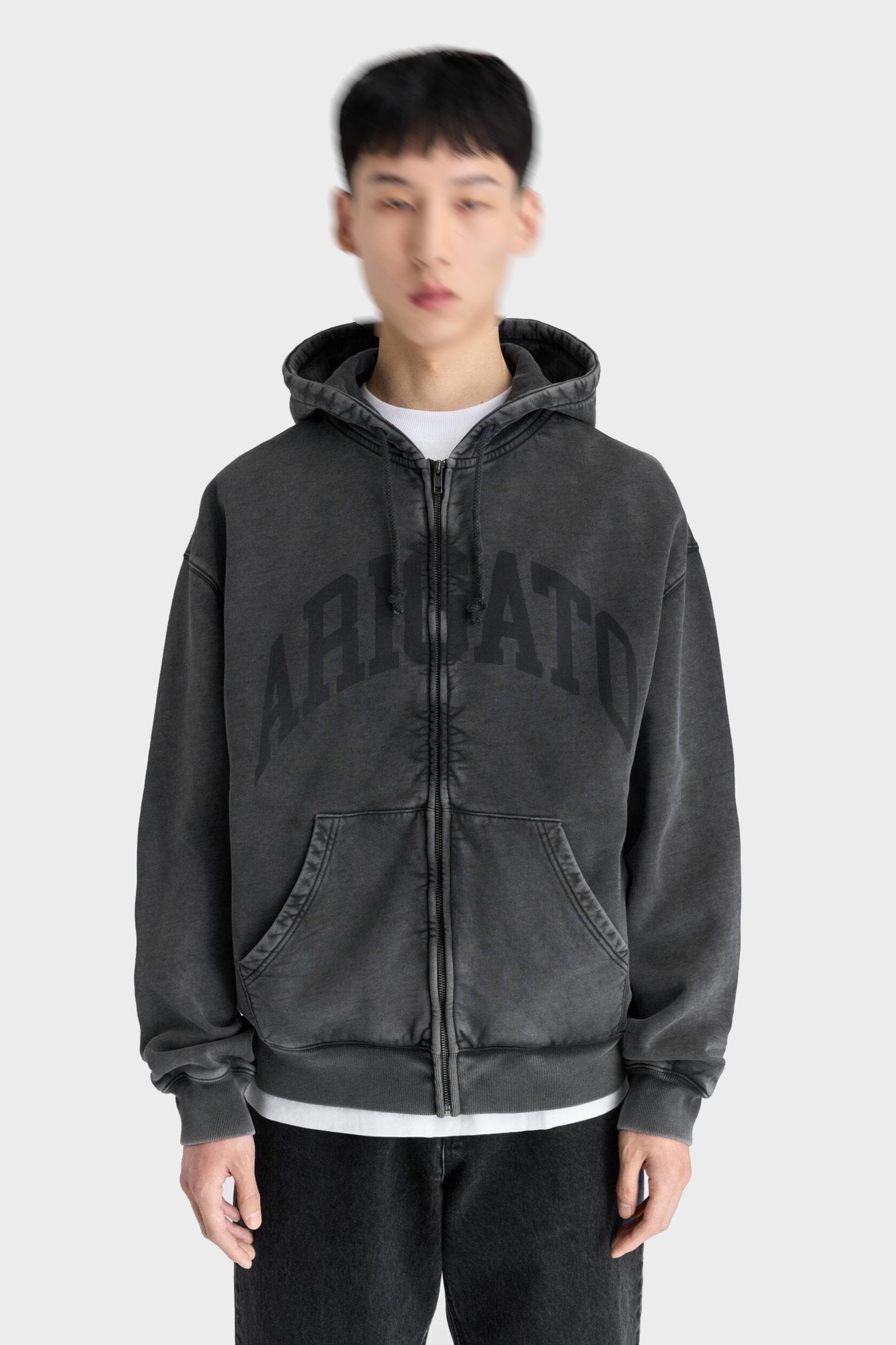 AXEL ARIGATO Link Zip Hoodie in Black