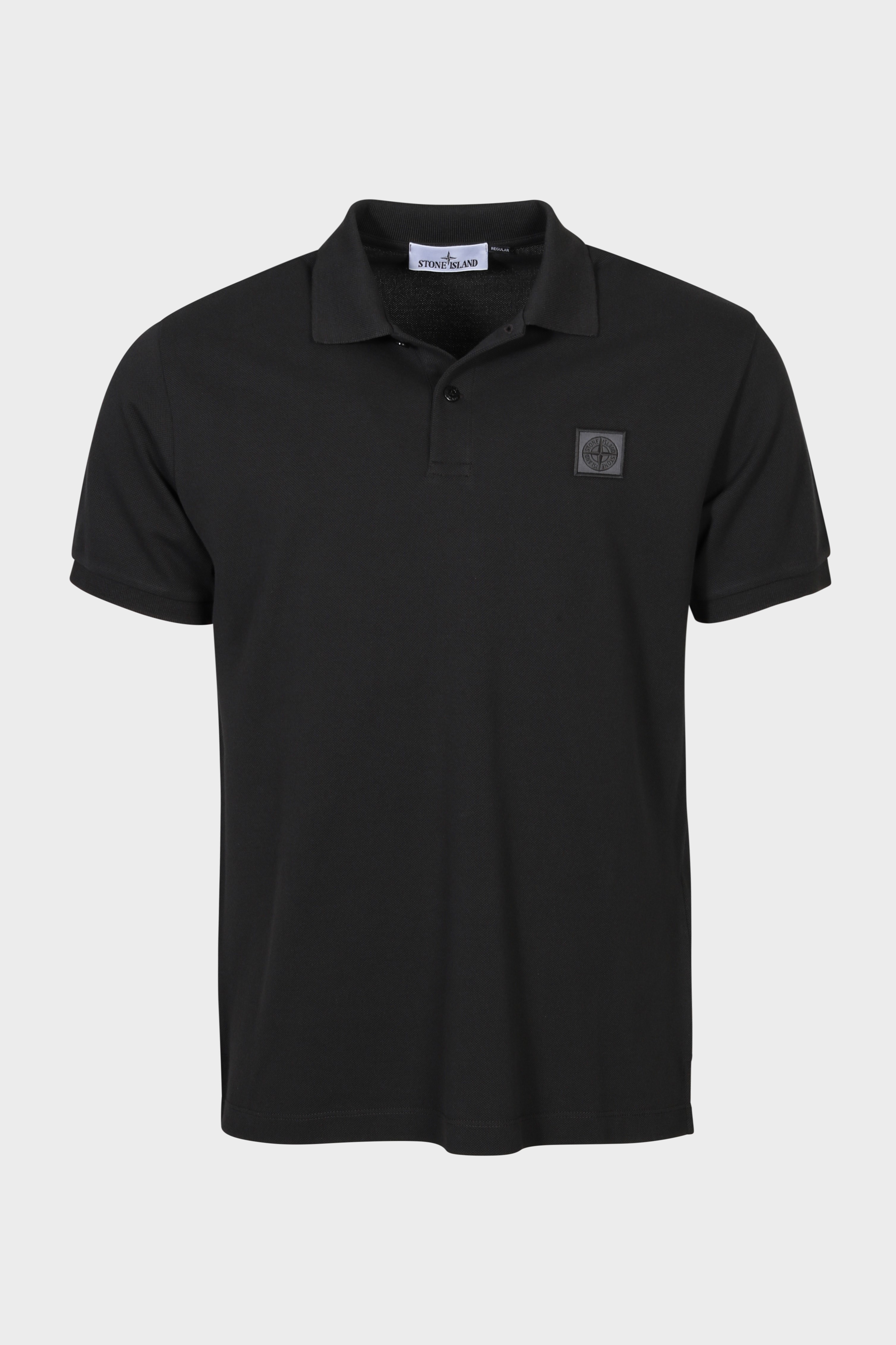 STONE ISLAND Regular Fit Polo Shirt in Dark Grey